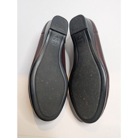 SAS Easier Tripad Comfort Dress Loafers Burgundy Leather Slip On USA Shoes, 10 - Picture 10 of 13